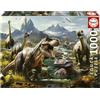 Educa - Puzzle 1000 pezzi Ferochers di dinosauri | Puzzle dinosauri | Misura 68x48 cm | Include colla Fix | Per adulti 14+ (19924)
