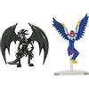 Super Impulse 5502C Yu Gi Oh - Figure articolate altamente dettagliate da 9,5 cm. Il set include Harpie Lady e drago nero dagli occhi rossi
