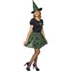 Rubie's RUBIES Costume Strega Spiderweb Glow in Dark per donna, Vestito e capello, Neo verde, Ufficiale Rubies per Halloween, Carnevale, Feste e Cosplay