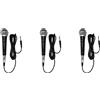 No 3X Microfono per Karaoke Microfono Dinamico Professionale Cablato Portatile4889