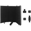 No Microphone Isolation Shield Mic Shield Pieghevole con Triplo Isolamento Acu5281