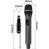 Kit Doppio Microfoni Wireless 2.4GHz e Ricevitore Ricaricabile per Uso Karaoke