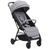 Chicco Glee, Passeggino 0+ Mesi-22 Kg, con Chiusura Automatica e Compatta, Capotte Estensibile con Trattamenti UV50+ Antipioggia, Schienale Reclinabile e Regolabile, Poggiagambe, Grigio