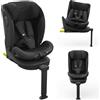 kk Kinderkraft Kinderkraft I-360 2 PRO Seggiolino auto 0-36 kg, I-SIZE 40-150 cm, Seggiolino 360 girevole, con Isofix Base, Reclinabile Posizione sdraiata, Poggiatesta regolabile, Gruppo 0 1 2 3, Nero