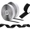 Oderra Feltro Adesivo Forte Biadesivo 8 M x 20 MM, Hook Loop Autoadesivo, Nastro Adesivo a Strappo per Cornici, Zanzariere, Tappeti, Fai Da Te (Nero)