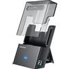 Graugear Dock station Graugear G-3502-AC 12V/1.5A per HDD/SSD da 3.5"/2.5" Usb 3.2 Nero/Trasparente