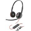 POLY Cuffie Poly Blackwire 8X2J9A6 Padiglione con Microfono 3.5mm Nero [UHPOYBNP0000024]