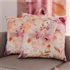 PETTI Artigiani Italiani - Coppia di Federe Cuscino 65x65 cm in Microfibra, Cuscini Arredo Camera da Letto, Divano, Salotto, Set 2 Fodere Copricuscino, Federa Floreale 2, 100% Made in Italy