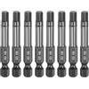 QUARKZMAN 8Pz Punte Cacciavite Piatte Testa Esagonale H5 (5mm) Punta Magnetiche Gambo Esagonale 1/4 Lunga 50mm (2) Lucidatura a Specchio Inserti per Avvitatore Metrico per Chiave