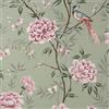 CROWN M1724 UK AKINA Floral SAGE, Verde