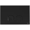 OLI Placca di Comando Plain Dual Nero Soft Touch per Cassette WC ad Incasso OLI - OL0070829 Nero Soft