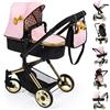 Bayer Design Carrozzina per Bambole, regolabile, girevole, convertibile come passeggino, borsa