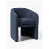 Westwing Collection Sedia con braccioli in bouclé Mairo