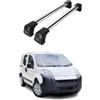 OMAC Barre Portatutto Trasversali Compatibili con Citroen Nemo 2008-2017 - 2 Stangen - Bloccabile - Alluminio Argento