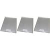 Ufixt 3 filtri antigrasso universali in metallo per cappa da cucina, 290 mm x 380 mm