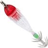 Vistreck Luce con Esca da Pesca a LED - Lampada Subacquea a Forma di Calamaro Rosso con Gancio, Esca di profondità 300M