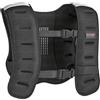 SPORTNOW Giubbotto Zavorrato da 8 kg con Cinghie Regolabili e Strisce Riflettenti, Gilet con Pesi in Neoprene Traspirante e Sabbia Metallica, 43x33 cm, Nero