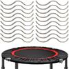 Generic Fibbia per trampolino, con 20 ganci a forma di W in acciaio zincato, lunghezza 11,7 cm, clip di ricambio a molla, connettore per tappetino da salto esterno, rivestimento antiruggine, per giardino e