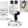 Bresser 8852001 Microscopio a Luce Trasmessa e Incidente con Ingrandimento 20...