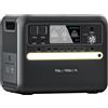 TALLPOWER V2400 power station portatile, generatore solare LiFePo4 da 2160Wh, uscita CA da 2400W, UPS - Nero