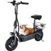 iScooter F3 Scooter elettrico con sedile e cestino posteriore, motore da 1000 W, batteria da 48 V 13 Ah