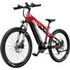 DUOTTS E29 Bicicletta elettrica, motore 250W, batteria 48V 13.5Ah, pneumatici 27.5 x 2.6" pollici, autonomia 90 km - Nero Rosso