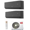 TCL Condizionatore Climatizzatore Dual Split Inverter TCL Modello Serie SaveIN F8 Wi Fi 12000+12000 BTU Con MT1821 R-32 Wi-Fi Integrato 12+12
