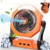 Ausic Ventilatori portatili da campeggio, [durata massima 35H] Ventola di raffreddamento per esterni, per patio, ventilatori ricaricabili a batteria da 20,3 cm, ventilatore a spruzzo d'acqua con luce