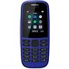 Nokia 105 (4 edizione) 1,77 pollici UK SIM Telefono con funzionalità gratuita (SIM singola) - Blu e rimuovere TA-1174