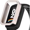 Zohmuly Custodia Glitter Diamond per Xiaomi Smart Band 9 Active/Redmi Smart Band3 Custodia Protettiva Donna,Cover Rigida PC Leggera Protezione Completa Custodia di Ricambio Smartwatch per Redmi band 3