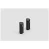 Sonos Roam - Set di 2 altoparlanti Wi-Fi e Bluetooth, impermeabili, controllo vocale con Google Assistant e AirPlay 2, senza fili, con batteria, per streaming musica, colore: nero