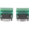 AKLOSIPY DB9 M Fem Connettore A - Scheda di Conversione Terminale S A 9 Pin per RS232 - M Fem Connettore A per W e Connessione Facili