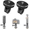 WEWOGA 2PC Alluminio Fotografico Treppiede Adattatore Compatibile con GoPro 12-3, 1/4 -20 Vite Conversione Supporto Compatibile con Insta360 X5-X, Action Fotocamera Accessori per Treppiedi, Selfie Stick