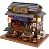 Modellino di Izakaya Giapponese Dettagliato Kit di Modellismo in Legno