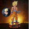 Dragon Ball Z Action Figure Goku Super Saiyan SSJ2 con Base LED Dragon Ball Z Alto 34 Cm