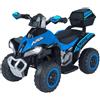 Globo Quad Elettrico per Bambini da 3 a 6 Anni a Batteria 8,4V Blu Espidko 42898 Globo