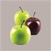 LUCGEL SRL Stampo in Silicone 3D per Frutta Realistica Mela Ciliegia e Pesca dm 60 mm H 55 mm