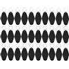 SODIAL Confezione da 30 Motel per In Vinile Fai da Te Nero K6Q4
