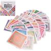 SODIAL 50 Pezzi di Mazzi di Carte Mix & Matchs The Granny Square, Kit per Maglier3397