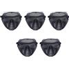 SODIAL 5X Protettiva Nero U2Q31151