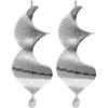 SODIAL 2X Scacciaspiriti un Spirale Decorativa nel Metallo da Appendere 'Aperto, S1104