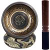 SODIAL Set di Campane Tibetane con Cuscino Stroker a Doppia Estremità per Me5639