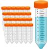 SODIAL Provette Coniche per Centrifuga da 50 Ml, 25 Provette nel Polipropilene, Ta5383