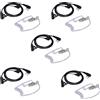 SODIAL 5X 2 Pin Covert Acoustic Air Tube Mic Microfono Auricolare Earbud Auricolar2320