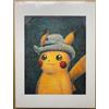 Pokemon Center x Van Gogh Museum Pikachu With Grey Felt Hat Giclee 30x40 cm