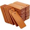 SODIAL 60 Pezzi di Etichette nel Legno per , Rettangolari per Incisione8506
