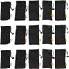Haweel 15-Pack Borsa A Tracolla in Nylon A Rete con Cordino - 3.5 x 7.3 Pollici M6132