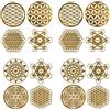 SODIAL 80 Pz/Set Metallo Energia Decor Sticker Fiore Della Vita Regali di Giorno D5577