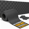 BAKAJI Frangivista in PVC Antracite 19cmx35M Telo Oscurante 450gr/mq Anti Uv da Esterno