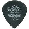 Jim Dunlop Dunlop 482 TORTEX PITCH BLACK JAZZ III Picks (12-Pack) 1.14 mm